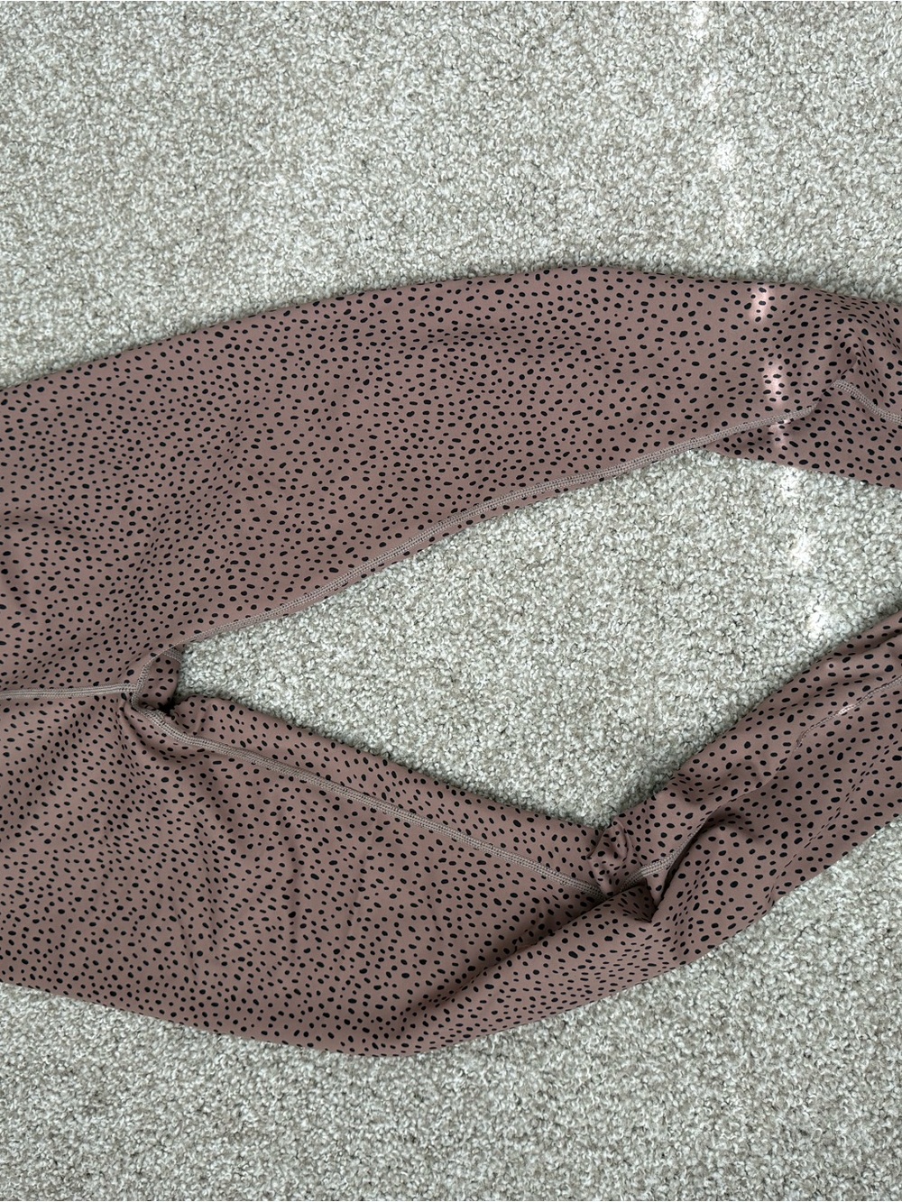 Women's Mauve Polka Dot Leggings